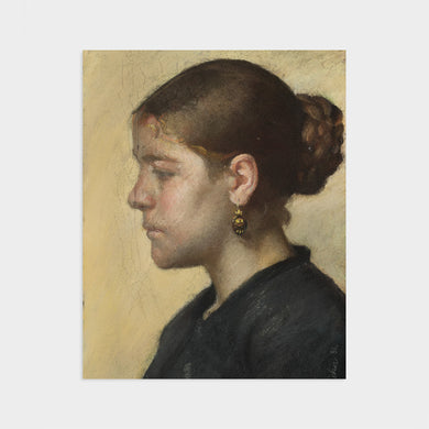 Fisksölustúlka / Fishmonger's daughter - Anna Kristine Ancher (1859-1935) - Listasafn Íslands