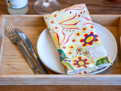 Tauservíettur, hör 6stk / Linen Napkins 6pcs - Sólon Islandus - Listasafn Íslands